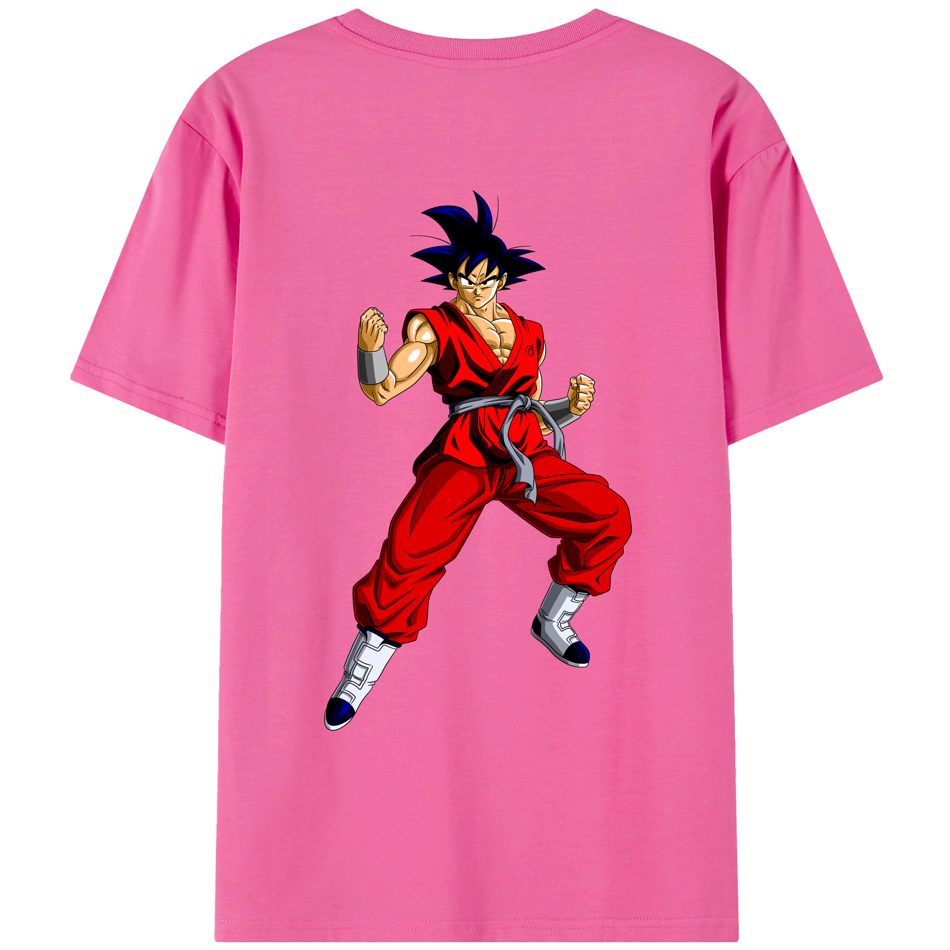 （画像用） ドラゴンボール 孫悟空（そん ごくう）Son Goku カカロット DRAGON BALL Kakarotto レディース半袖Tシャツ(バックプリント)